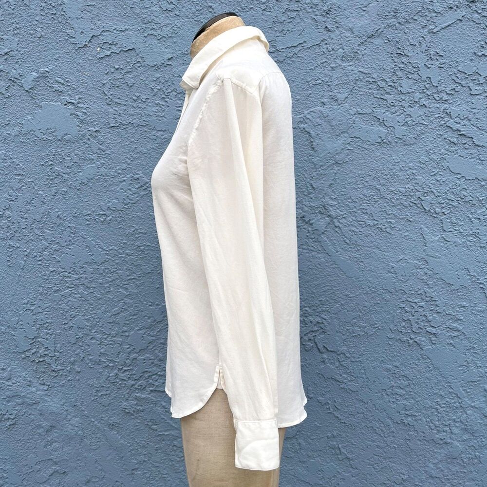 SAINT LAURENT Unifrom Silk Shirt Women's XS/Small France 36 YSL - Picture 5 of 12